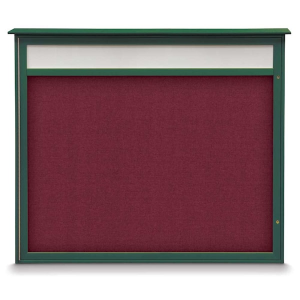 United Visual Products Double Door Enclosed Indoor Letterboard UV11255-BRONZE-WHITE - main